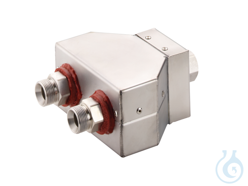 Twin distributing adapter M24x1.5, isolated, 1x M24x1.5 female to 2x M24x1 - Luminix Health