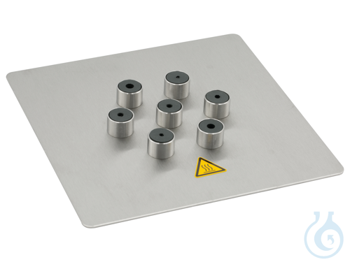 Bath cover with 6 openings and Viton sleeves: 2 x 3 mm, 2 x 4 mm, 2 x 6 mm - Luminix Health