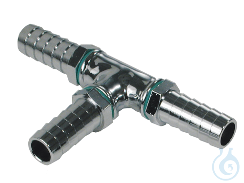 Twin distributing adapter with barbed fittings for tubing 12 mm inner dia. - Luminix Health