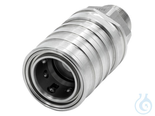 Image of Self-sealing coupling M16x1, FFKM temperature range: -45 ... +220 °C - Luminix Health