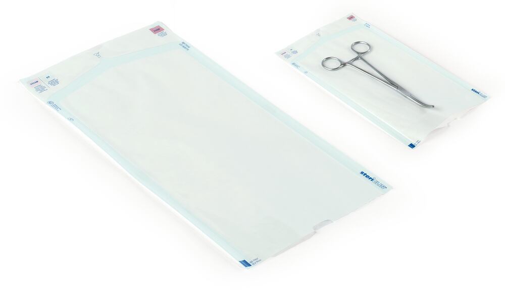 stericlin® transparent pouch without side fold, 220 x 350 mm