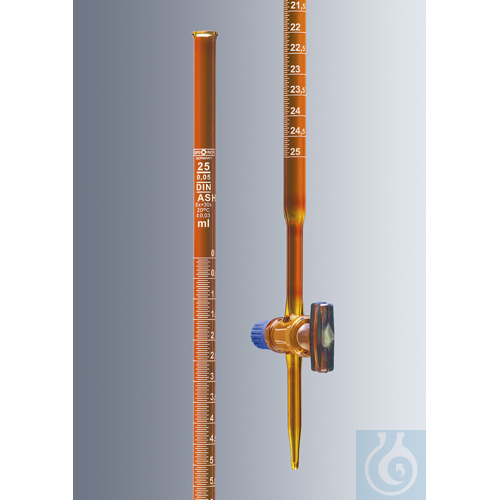 Burettes acc. to Mohr 25:0.05 ml,