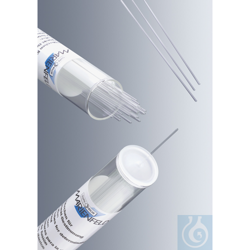 Melting point determination tubes, both ends open