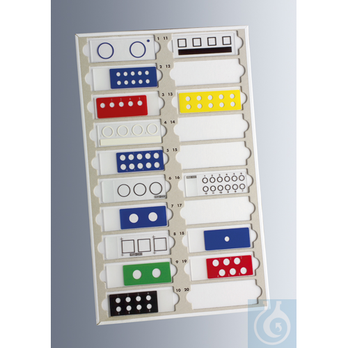 Preparation tables for 20 slides 76x26 mm