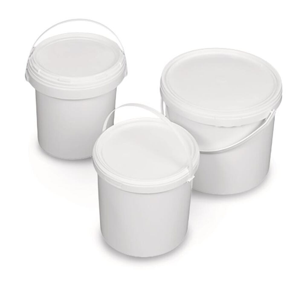 Ronde PP-emmer, 3,5 l, met verzegeld deksel en hengsel, SEMADENI, art. 21MN.1