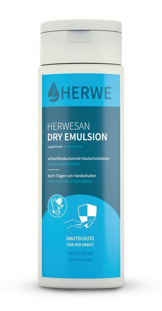 Skin protection HERWESAN DRY EMULSION, unscented, 250 ml