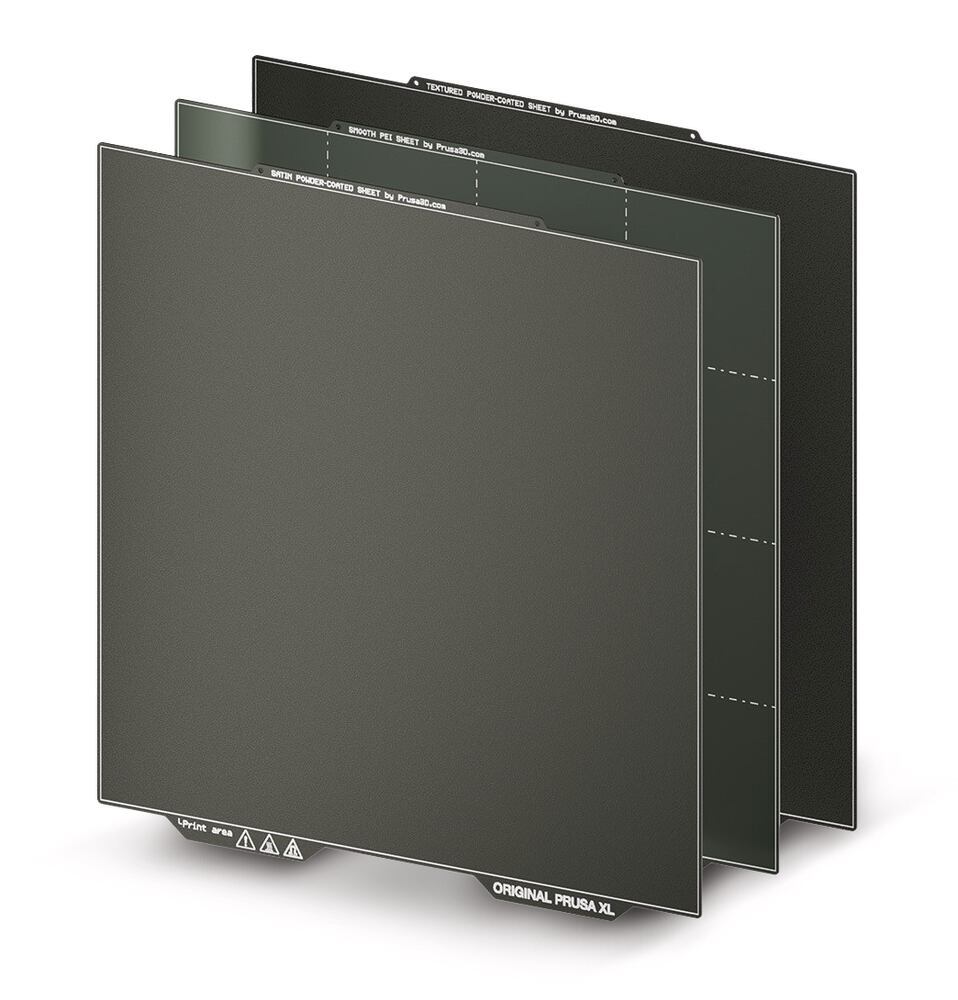 Set of three print sheets for Prusa XL