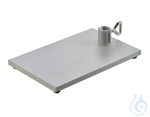 Retort Stand Base with flange and slot - Luminix Health