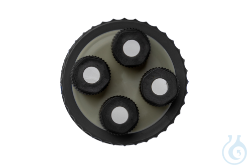 Image of Threaded closure GLS 80 without stirring feedthrough, MyFerm III, 4 x GL 18 - Luminix Health