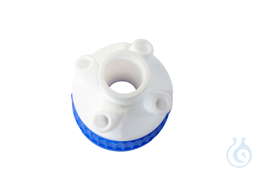 Image of Threaded closure GLS 80 with stirring feed-through, MyFerm IV, 4 x GL 18 - Luminix Health