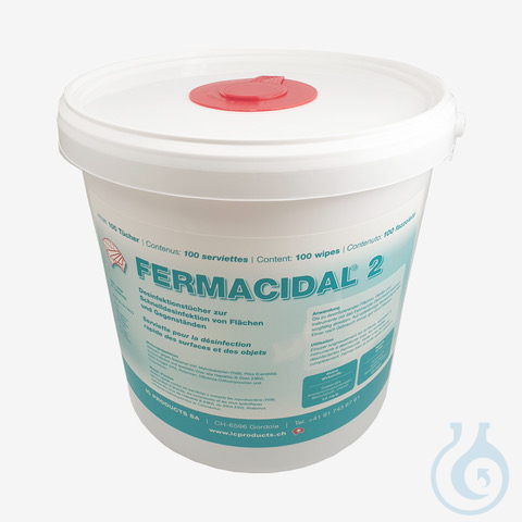 Image of Fermacidal, Desinfektionstücher groß, 100 Stück - Luminix Health