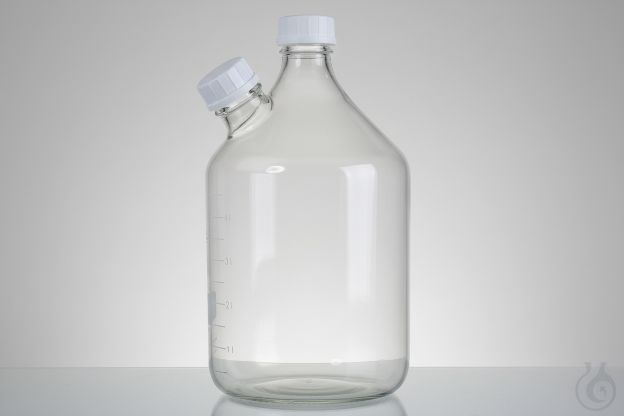 Image of Media bottle, 3500ml with 2* GL 45 thread connection - Luminix Health