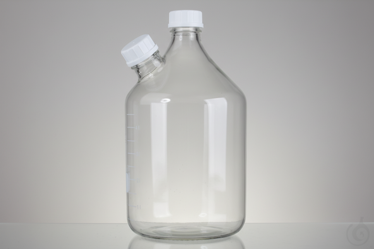 Image of Media bottle, 15000ml with 2* GL 45 thread connection - Luminix Health