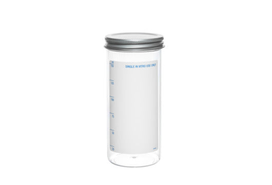 Multipurpose vessel, 150 ML, PS, 49/107 MM, metal closure
