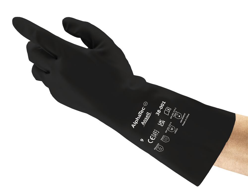 AlphaTec® chemical protection gloves 38-001, maat 11, 1 paar, Ansell, art. 232M.1