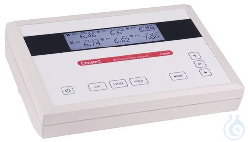 Image of C3040 - 6 CHANNEL PH/EC/TDS/SAL/RES/ION/O2/ORP METER Multi-parameter analysers - - Luminix Health