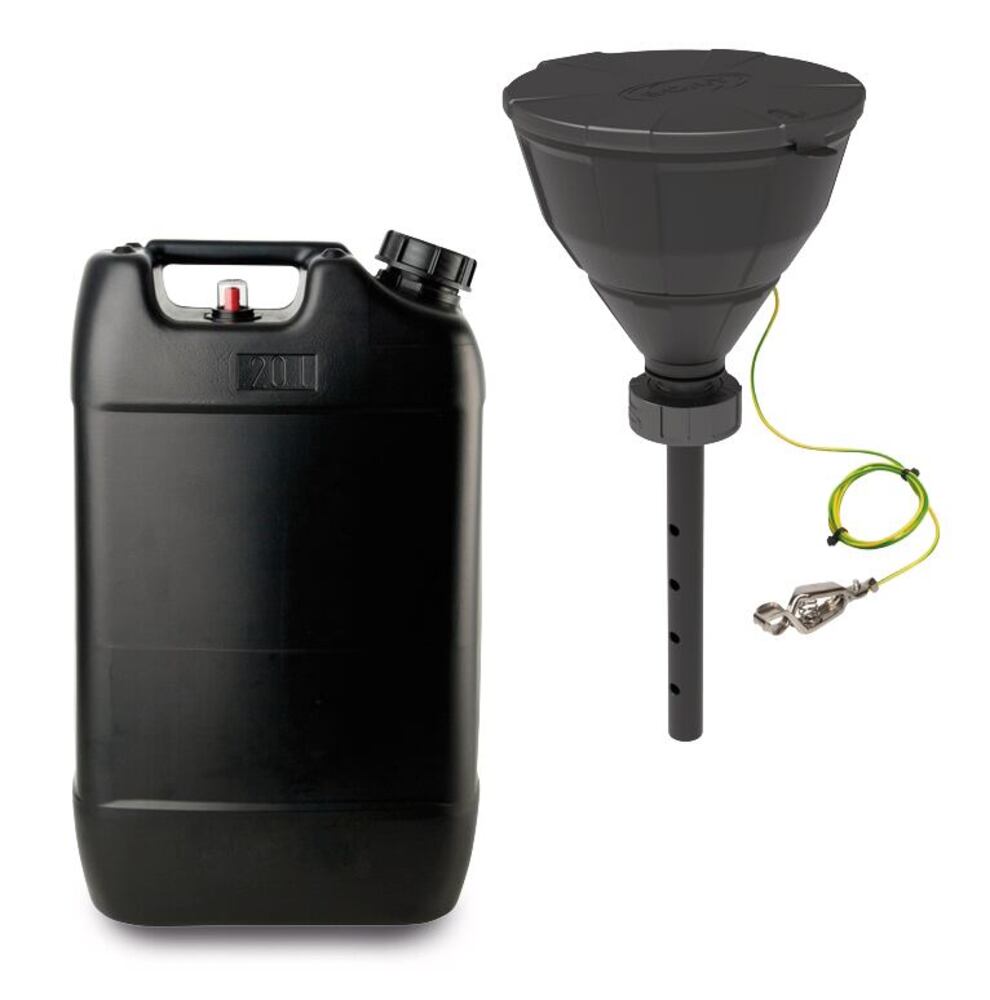 SCAT disposal set, conductive, 20 l canister with funnel