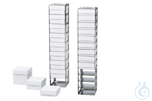 Storage rack for chest freezers 205 l, for 8 boxes 136 x 136 x 50 mm - Luminix Health