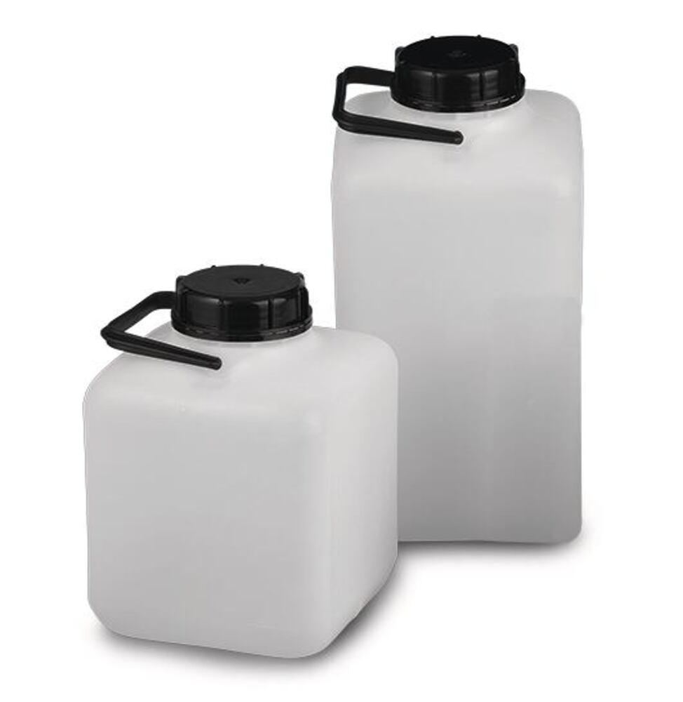 Square bottle HDPE, translucent, 10 l, SEMADENI, art. 24AG.1