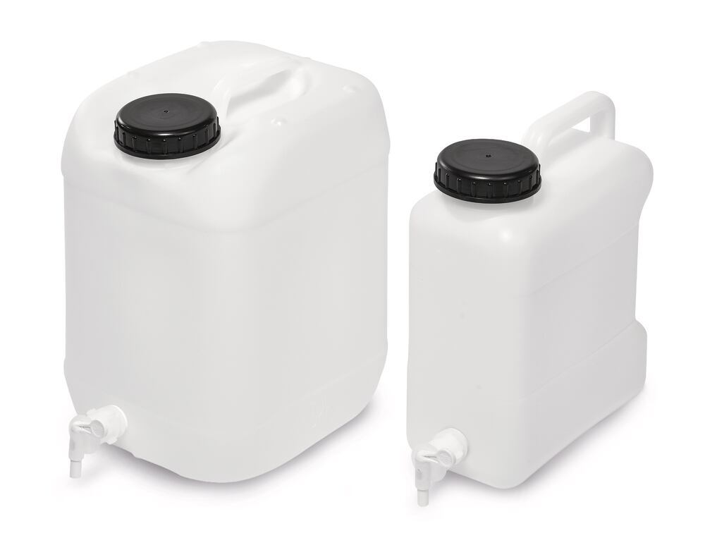 Storage container PE-HD 20 l with outlet tap