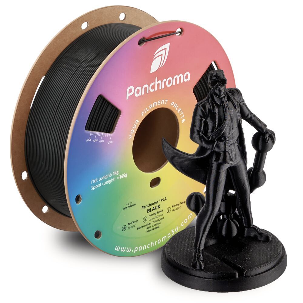 Panchroma PLA Black, 1,75 mm, 1 kg