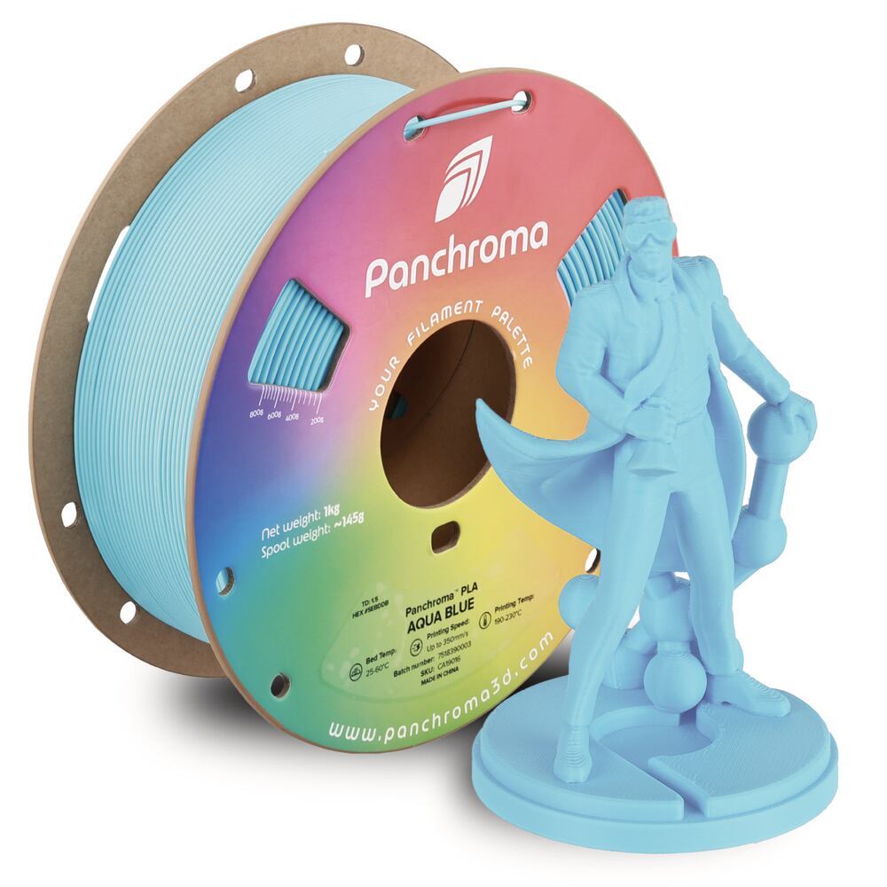 Panchroma PLA Aqua Blue, 1,75 mm, 1 kg