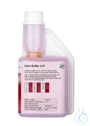 Image of pH buffer solution 4.01 - Luminix Health
