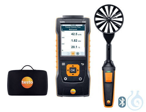Image of testo 440 - 100 mm Vane Kit, with Bluetooth - Luminix Health