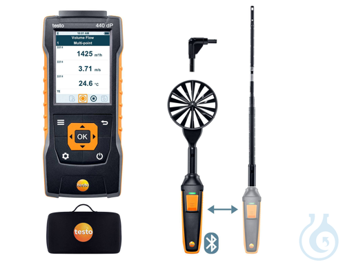 Image of testo 440 delta P - Air Flow ComboKit 1, with Bluetooth - Luminix Health