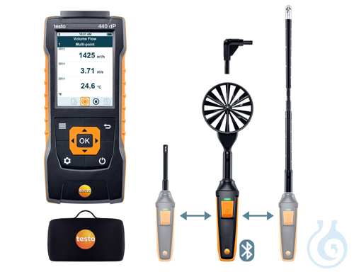 Image of testo 440 delta P - Air Flow ComboKit 2, with Bluetooth - Luminix Health