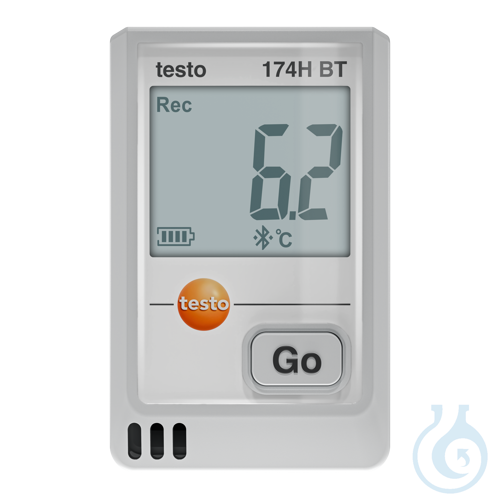 Image of testo 174 H BT – Mini data logger for temperature and humidity with Bluetooth an - Luminix Health