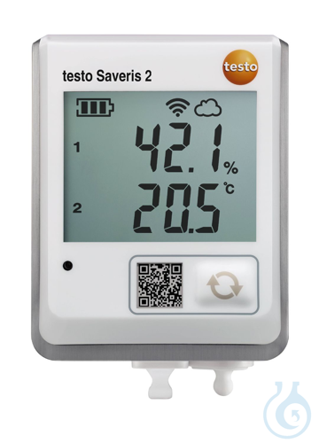 Image of testo Saveris 2-H2 - WiFi data logger, display, connectable temperature/humidity - Luminix Health