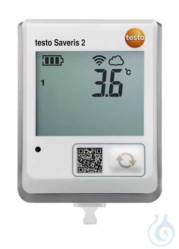 Image of testo Saveris 2-T1 - WiFi data logger, display,integrated NTC temperature probe - Luminix Health