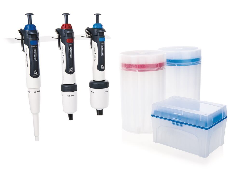 Transferpette® pro, variable, Macro starter kit, 1000, 5000, 10000 µl