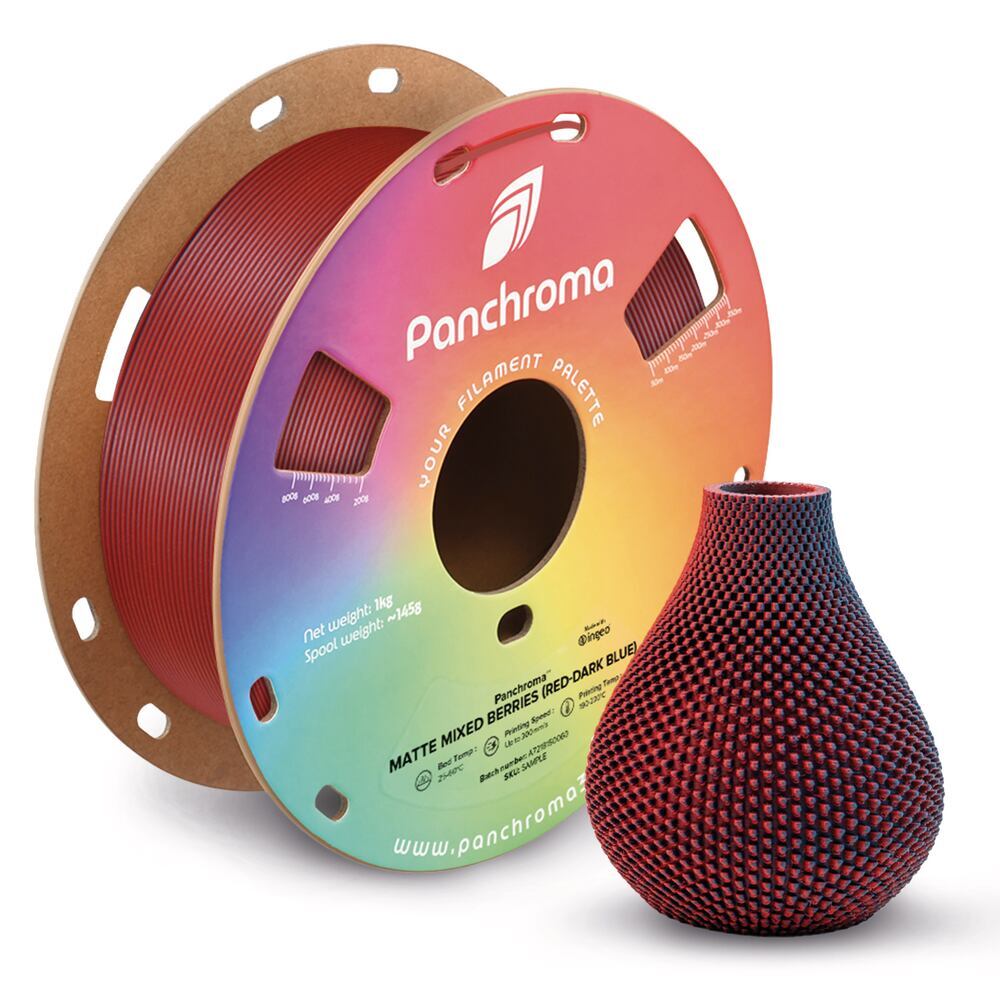 Panchroma PLA Dual Matte Mixed Berries, 1,75 mm, 1 kg