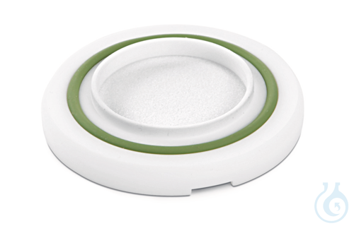 Filter support with glass frit and