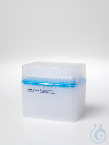 Image of Ext filter tip 1000 µl tray 8x96, Extended filter tip, 10-1000 µl, single tray, - Luminix Health