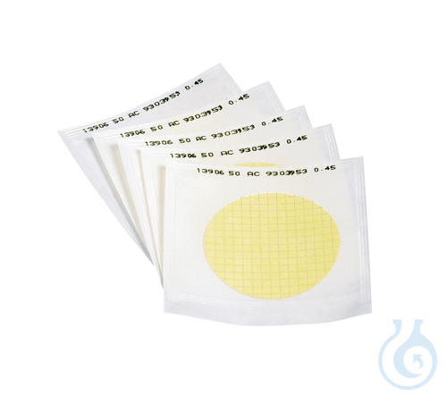 Image of CN white - black, sterile, 0.65 µm, Cellulose Nitrate (CN) Membrane Filter - Luminix Health
