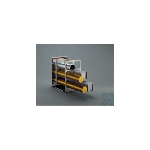 Image of GESTICON E4 stainless steel rack for 4 round/rectangular containers - Luminix Health