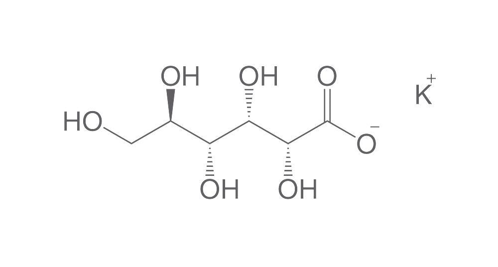 Gluconic acid potassium salt, min. 99 %, for synthesis, 100 g, plastic - Luminix Health