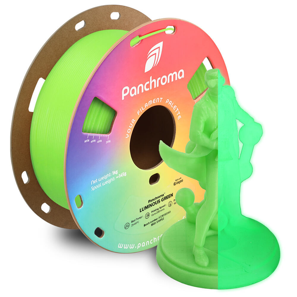 Panchroma PLA Luminous Green, 1,75 mm, 1 kg
