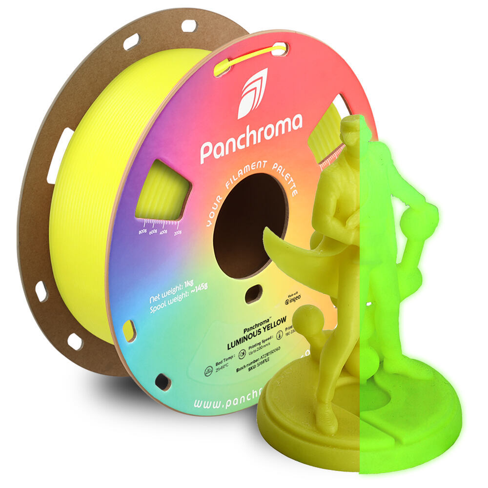Panchroma PLA Luminous Yellow, 1,75 mm, 1 kg