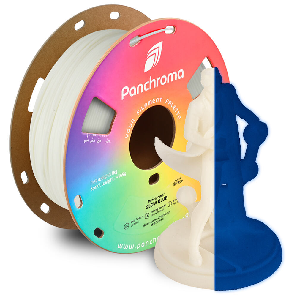 Panchroma PLA Glow Blue, 1,75 mm, 1 kg