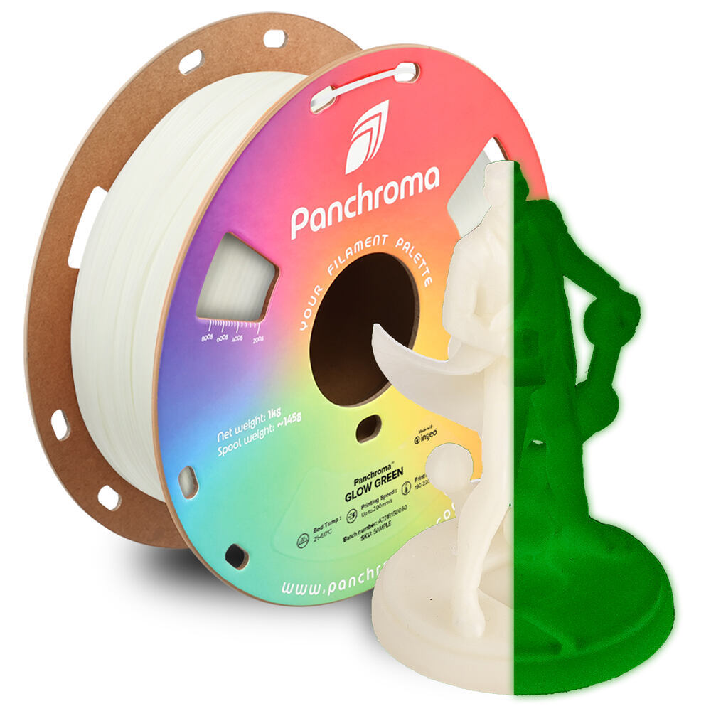 Panchroma PLA Glow Green, 1,75 mm, 1 kg