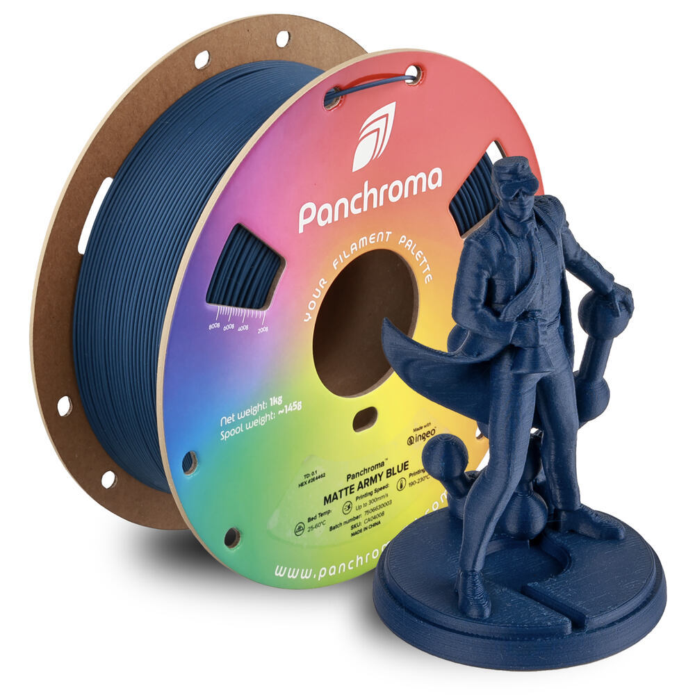 Panchroma PLA Matte Army Blue, 1,75 mm, 1 kg