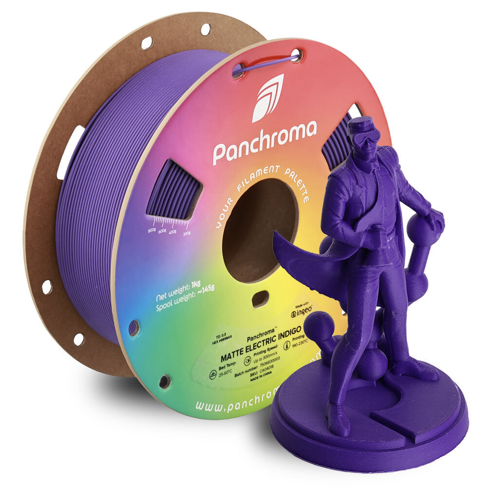 Panchroma PLA Matte Electric Indigo, 1,75 mm, 1 kg