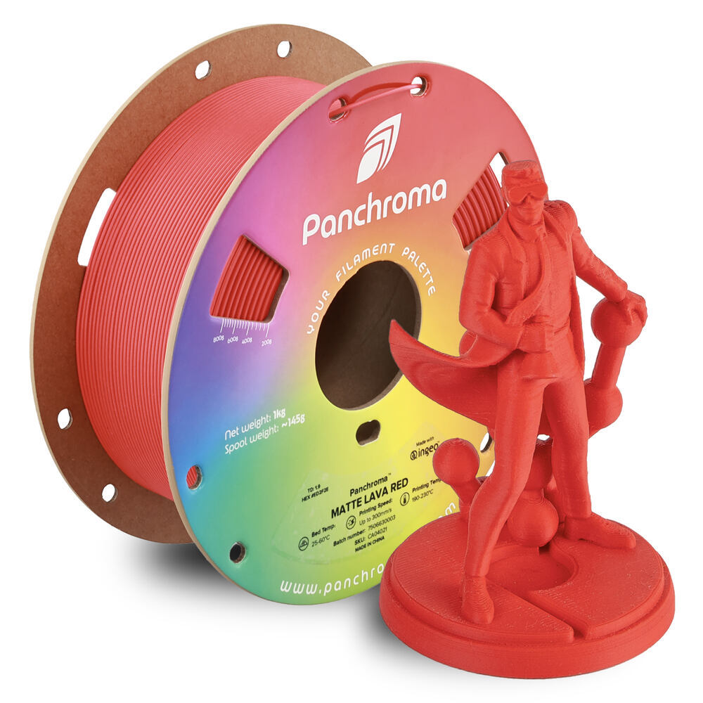 Panchroma PLA Matte Lava Red, 1,75 mm, 1 kg