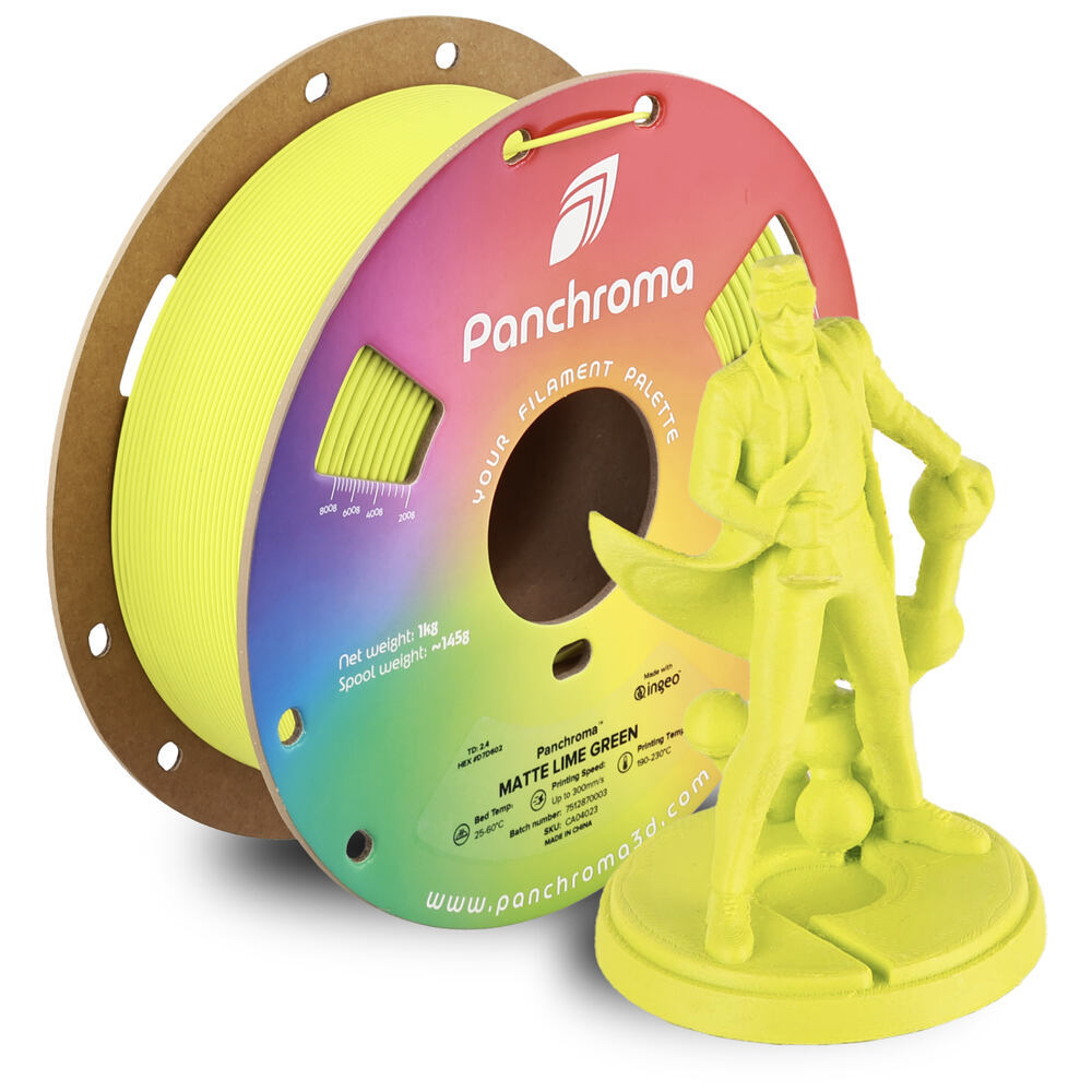 Panchroma PLA Matte Lime Green, 1,75 mm, 1 kg