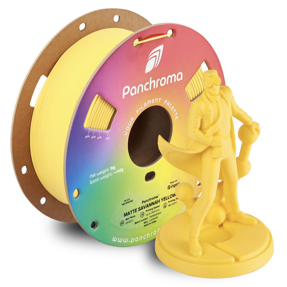 Panchroma PLA Matte Savannah Yellow, 1,75 mm, 1 kg