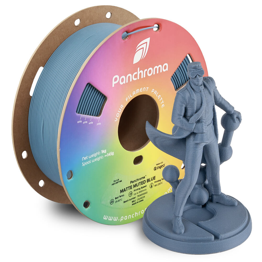 Panchroma PLA Matte Muted Blue, 1,75 mm, 1 kg